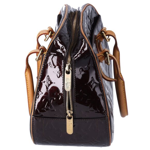 Louis Vuitton Summit Drive Monogram Vernis Handbag M93516 Amarante - Picture 2 of 9